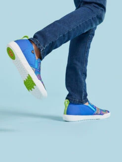 BOGS Royal Blue Multi Kicker II Slip On Cloud Geo -BOGS Shoes Sales Store 02 33