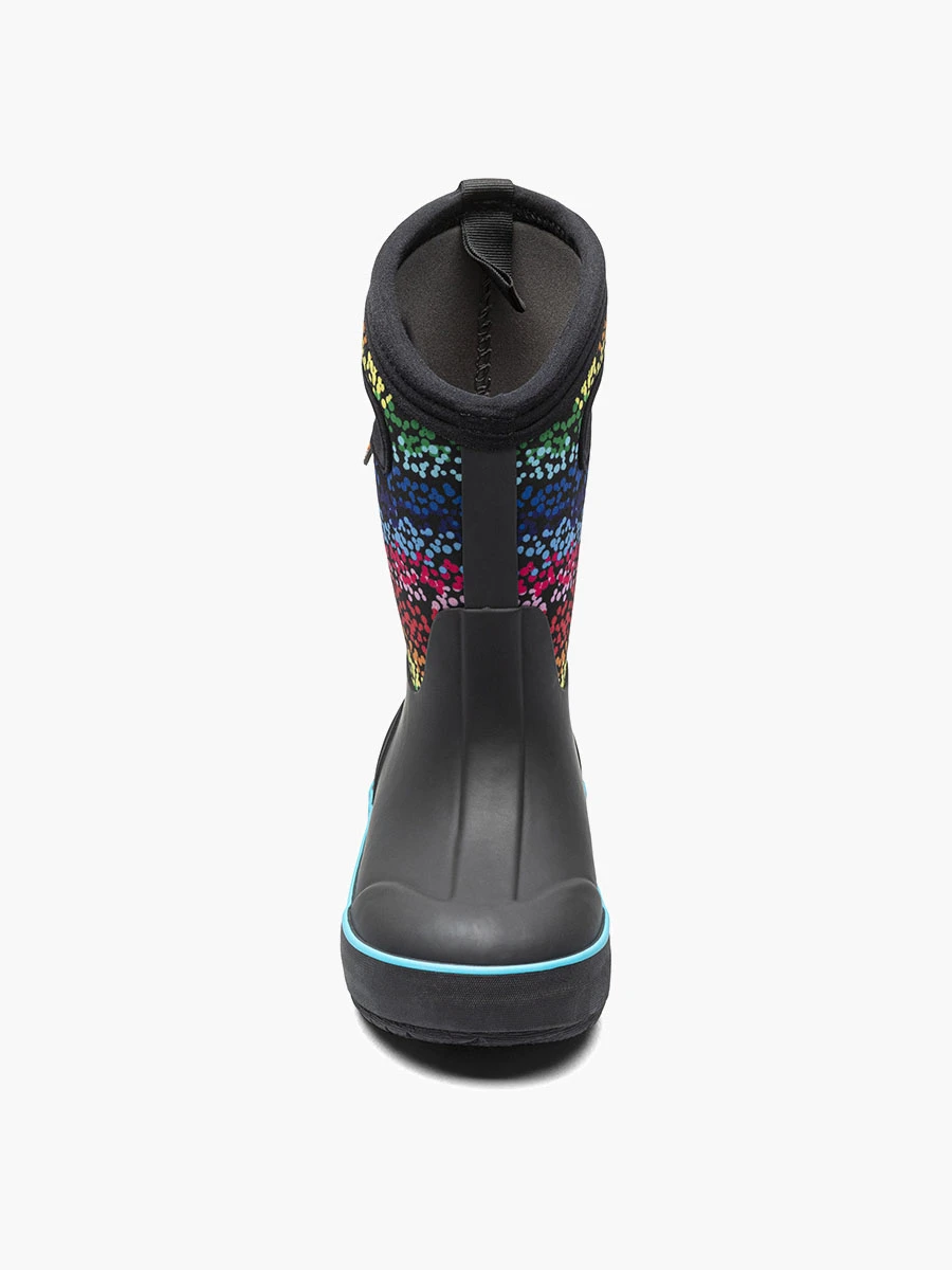 BOGS Black Multi Design A Boot Rainbow Dots 5 BOGS Black Multi Design A Boot Rainbow Dots - Image 3
