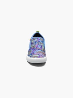 BOGS Royal Blue Multi Kicker II Slip On Cloud Geo -BOGS Shoes Sales Store 08 301