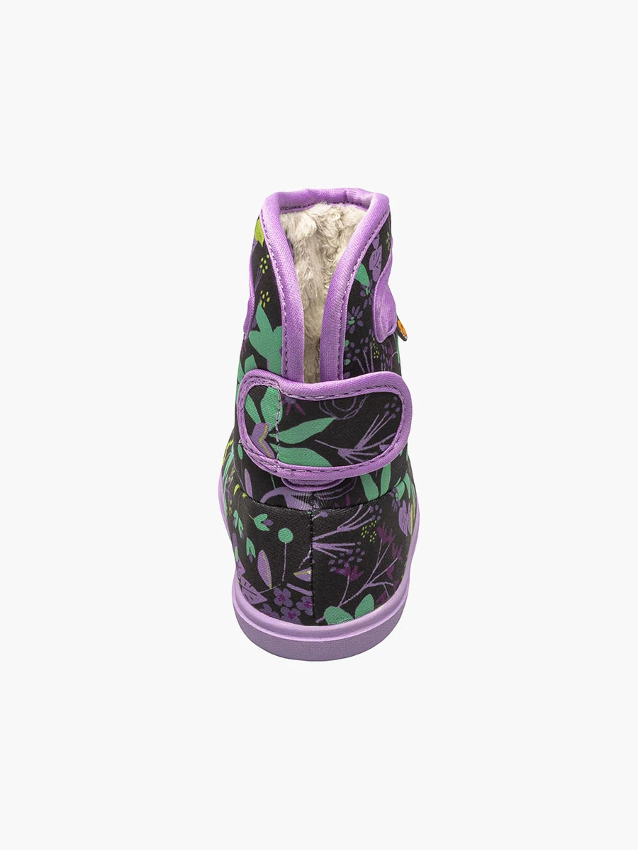 Black Multi Baby Bogs II Cartoon Flower 6 Black Multi Baby Bogs II Cartoon Flower - Image 4