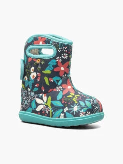 Ink Blue Multi Baby Bogs II Cartoon Flower -BOGS Shoes Sales Store 10 10