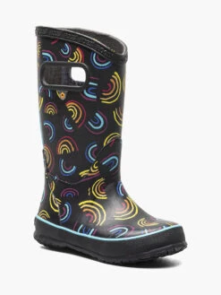 BOGS Black Multi Rainboot Wild Rainbows -BOGS Shoes Sales Store 10 156