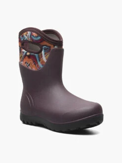 BOGS Burgundy Multi Neo-Classic Mid Glossy Abstract -BOGS Shoes Sales Store 10 65