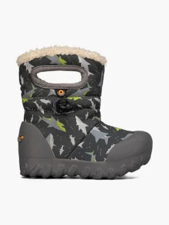 BOGS Dark Gray Multi B-Moc Sharks