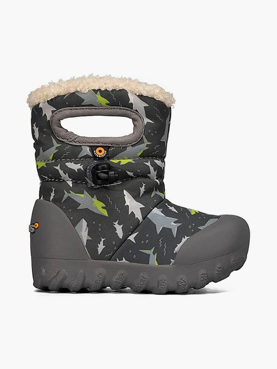 BOGS Dark Gray Multi B-Moc Sharks 2 BOGS Dark Gray Multi B-Moc Sharks