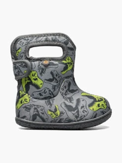 Gray Multi Baby Bogs Cool Dinos