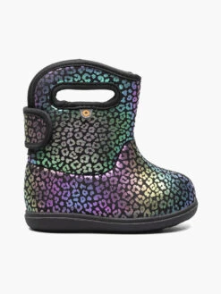 Black Multi Baby Bogs II Rainbow Leopard