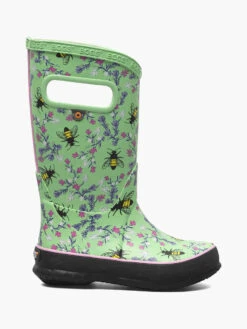 BOGS Mint Green Rainboot Bees