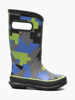 BOGS Black And Green Rainboot Big Camo