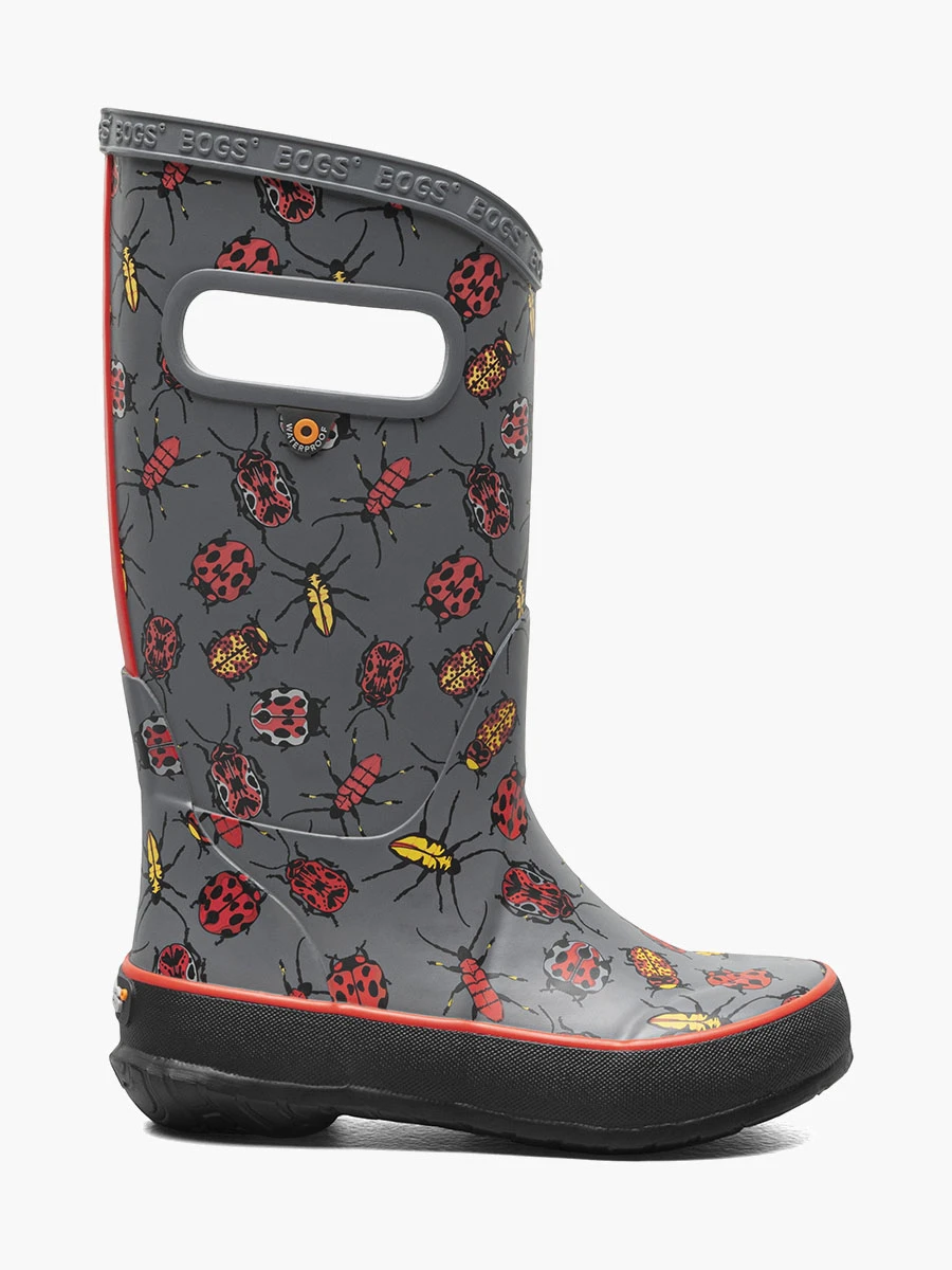 BOGS Gray Rainboot Bugs 3 BOGS Gray Rainboot Bugs