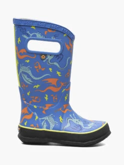 BOGS Blue Multi Rainboot Dragons