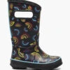 BOGS Black Multi Rainboot Wild Rainbows 2 BOGS Black Multi Rainboot Wild Rainbows -BOGS Shoes Sales Store 79033 009